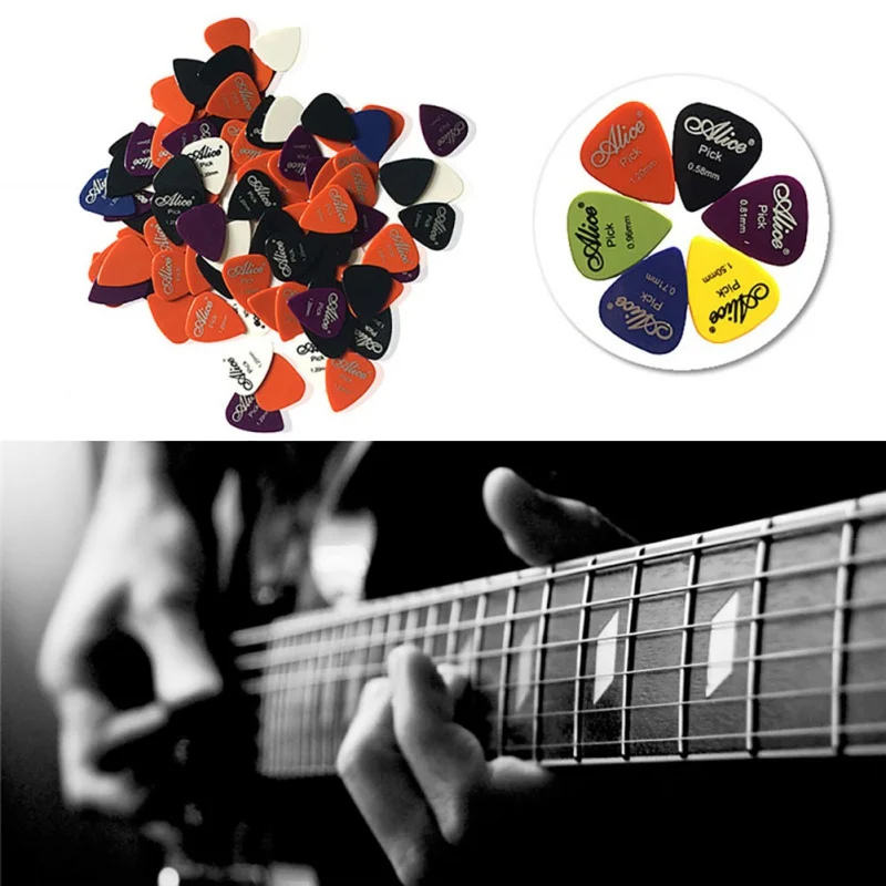 

New Design 1 box Guitar Picks Classical Folk Acoustic Guitars Accessories Musical Instruments, Thickness 0.58-1.5mm 12