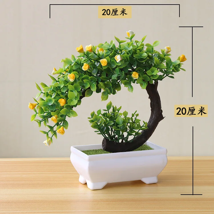 

NEW Artificial Plants Bonsai Small Tree Pot Plants Fake Flowers Potted Ornaments For Home Decoration