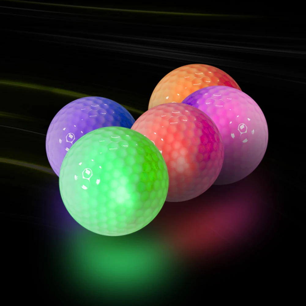 Светящиеся мигающие мячи для гольфа загораются ночной тренировки Спорт