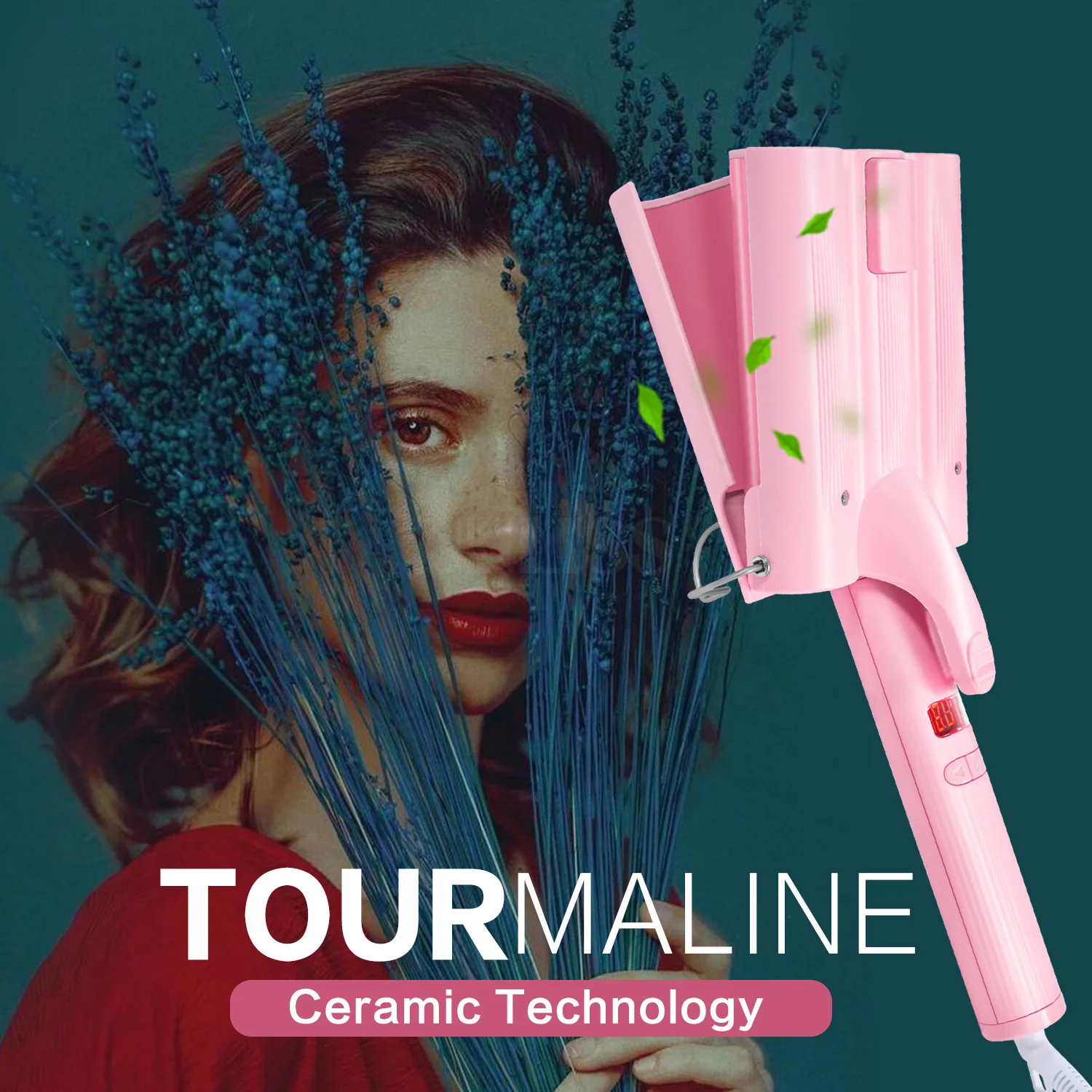 Щипцы для завивки волос плойка с тремя керамическими валиками инструмент