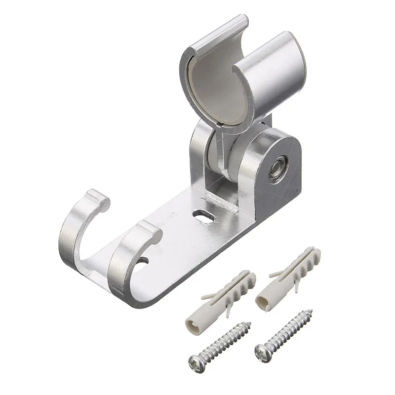 

Xueqin Aluminum Alloy Bathroom Wall Mounted Shower Holder Showerhead Bracket Holder With Hooks Bathroom Accessories
