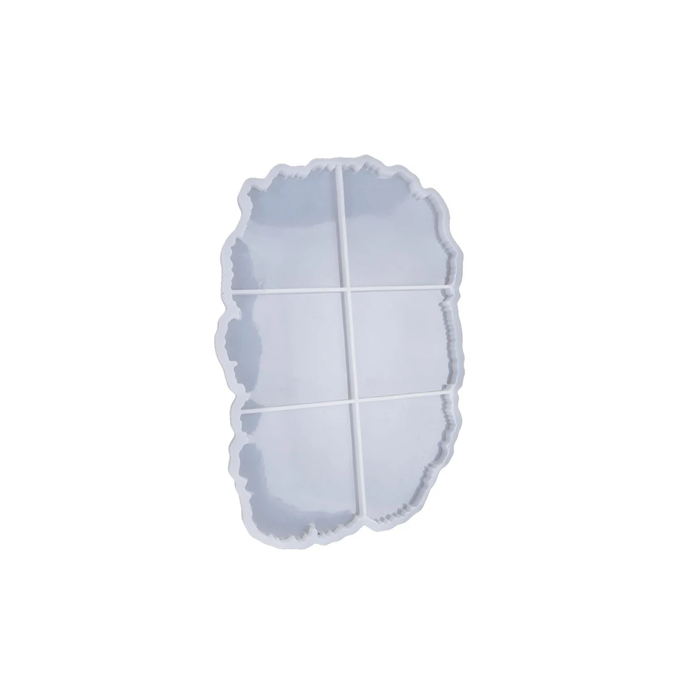 

2020 Cute Wave Large Epoxy Resin Molds Silicone Interlocked Coaster Molds Geode Agate Slice Molds for Making Cup Bowl Mats New