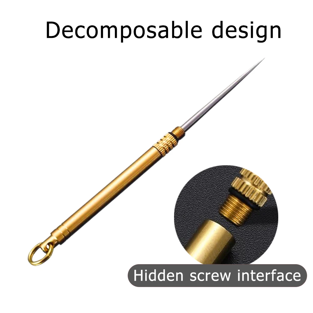 Титановая зубочистка для повседневного использования на открытом воздухе