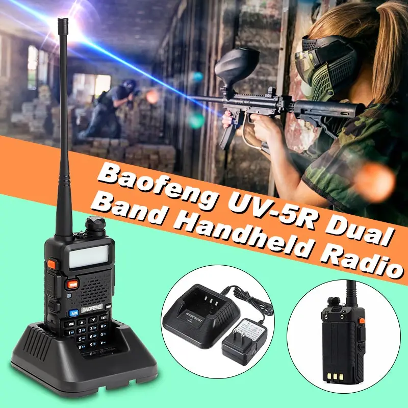 

Портативная рация Baofeng UV-5R UV 5R, 5 Вт, высокая мощность, Любительская CB радиостанция, двухдиапазонный УФ-трансивер, рация, стандарт ЕС, США