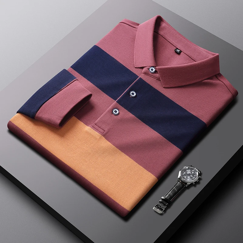 

Polo Men Polo Shirts Tshirts for Men Long Sleeve T Shirt Men Clothes Mens T Shirts for Men 2021 Mens Shirt Cotton Casual New