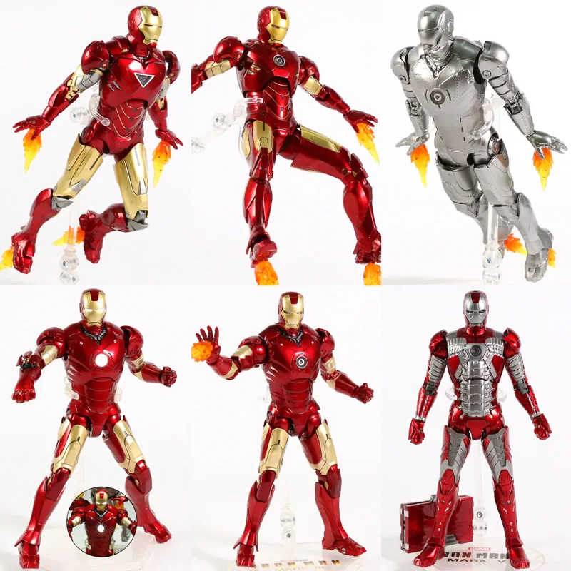 Экшн фигурка Marvel Железный человек Марк II III IV MK 2 3 4 7 дюймов в масштабе ПВХ