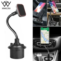xmxczkj universal magnetic phone mount holder gooseneck rotatable car cup phone stand long arm phone mount holder for iphone 11