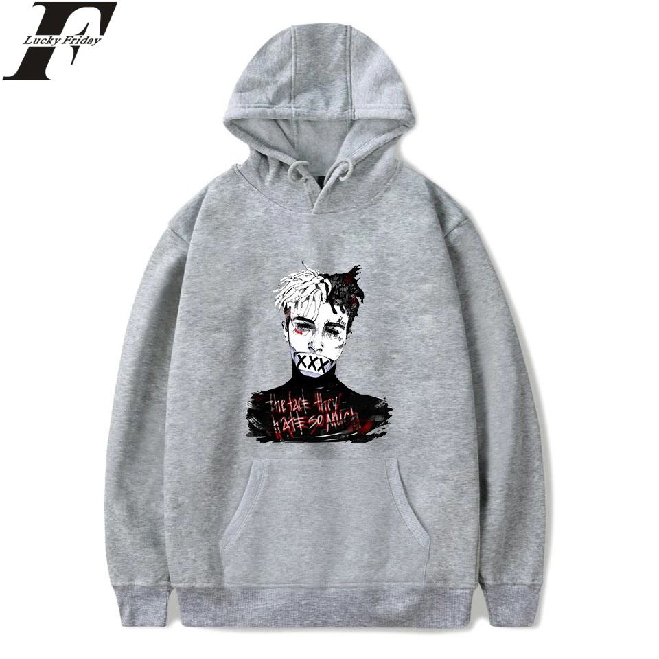 

2020 XXXTentacion толстовки человек \ женские обычные кофты в стиле «хип-хоп» с принтом модные Стиль толстовки одежда размера плюс 4XL