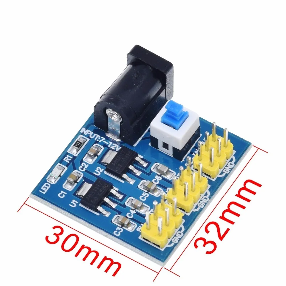 TZT DC-DC 12 В до 3,3 В 5 в понижающий модуль питания для Arduino