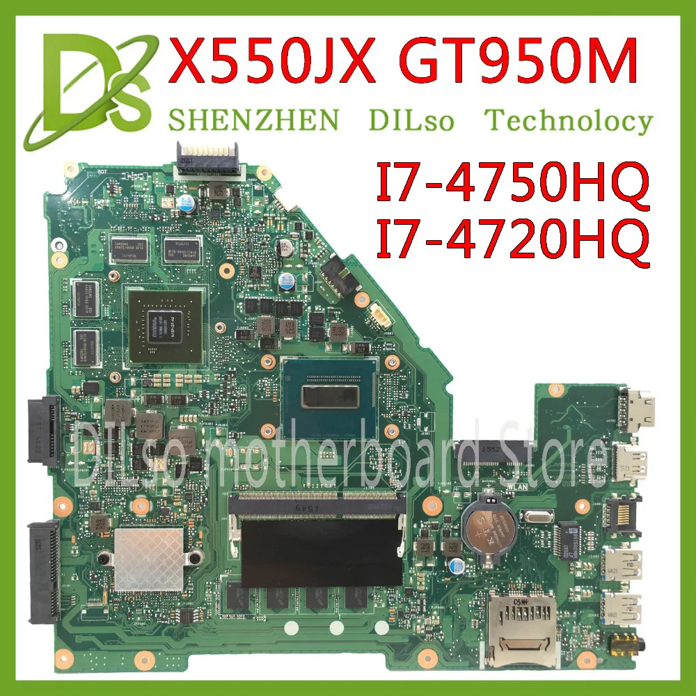 X550JX для ASUS X550JK X550JD FX50J J материнская плата ноутбука GTX950M i7 4720HQ/I7 4750HQ Тест 100%|motherboard for