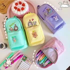 Пеналы, Холщовый пенал, корейские Канцтовары, школьные принадлежности, материал для студентов, школьные принадлежности, милые сумки для школьников