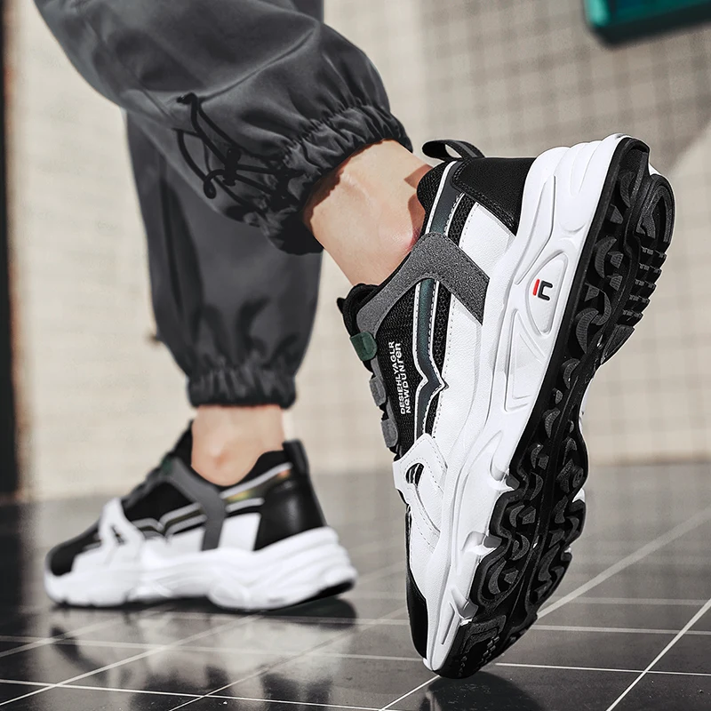 

Men's Vintage Casual Shoes Comfortable Breathable Light Sports Shoes Platform Hard-Wearing Non-slip Damping Running Shoes