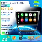 10,1 дюймовый 1280*720 Android 10,0 для Toyota Camry 40 2006-2011 Автомобильный dvd-плеер с GPS 3G 4G WIFI BT Радио Стерео навигация карта