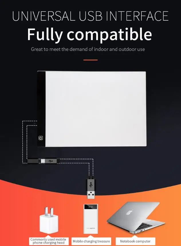 Цифровой Планшет А4 светодиодный художественный тонкий трафарет для рисования