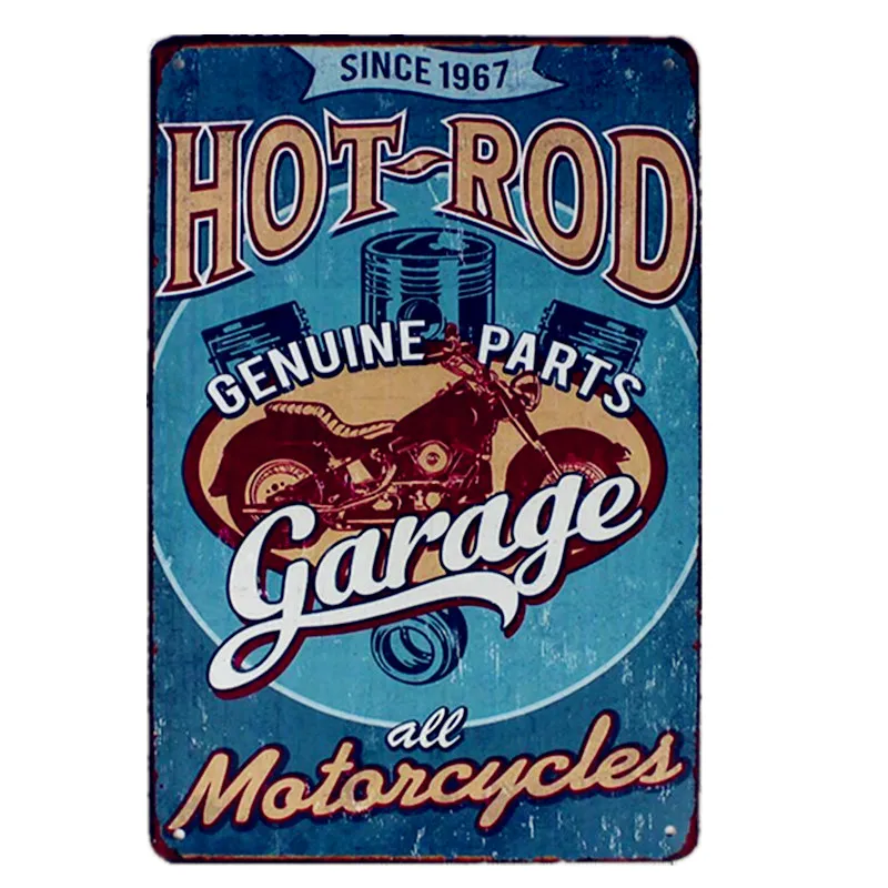 Hot Rod моторное масло металлические знаки папа гаражный Декор Автомобиль мотоциклы табличка для бара паба домашняя декоративная тарелка винтажный художественный плакат YI-054 - Цвет: SKU0915I