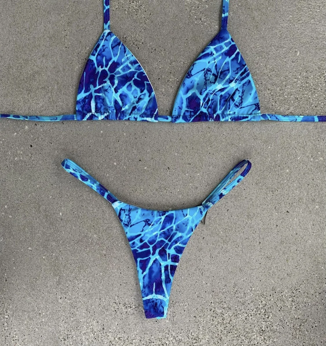 

2021 Bikini Printed Swimsuit Women's Binding Swimming Pool Swimsuit Two Piece Set 8 Colors High Cut Bikini Large Size Swimsuits