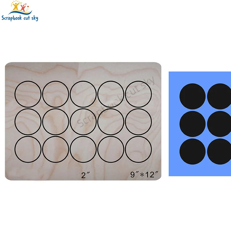 

Круглая деревянная форма Muyu, пресс-формы для скрапбукинга, подходит для среднего и общего назначения машин на рынке