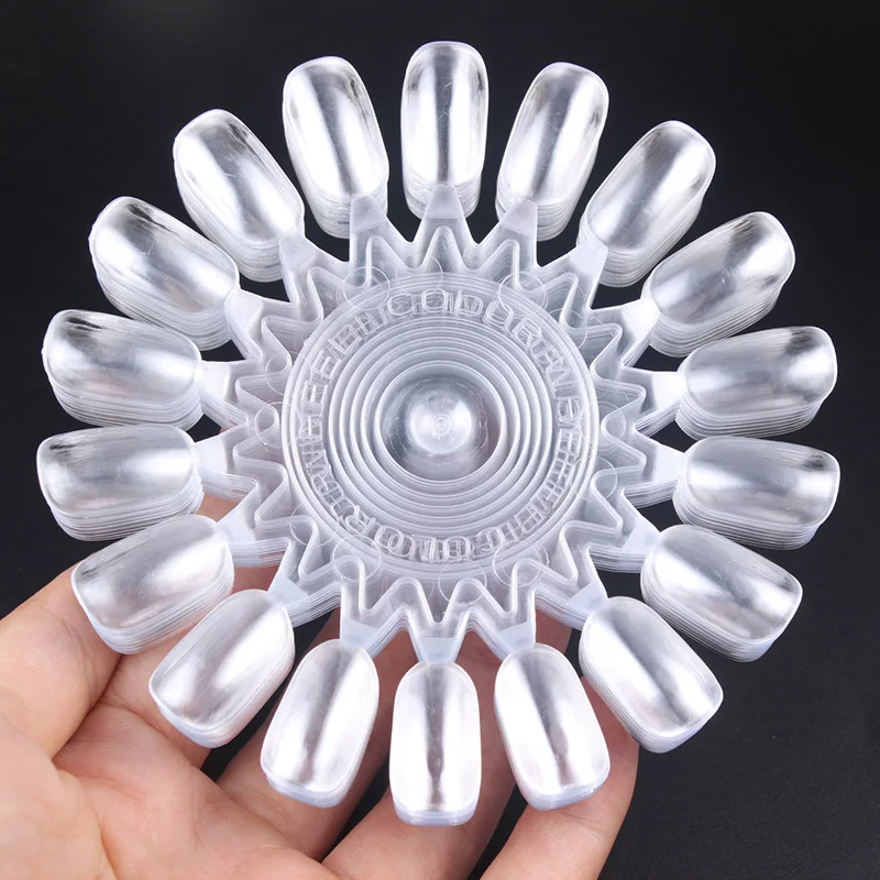 

10Pcs/Set Nail Art Display Natural/Clear Stand Sticks For Manicuries Practice Tool Nail Polish Display