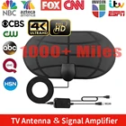 Портативный HD TV DTV Box 8K, цифровой 4K 1080p, диапазон 1300 миль для путешествий, переносная автомобильная антенна, внутренний активный ресивер для телевизионной антенны