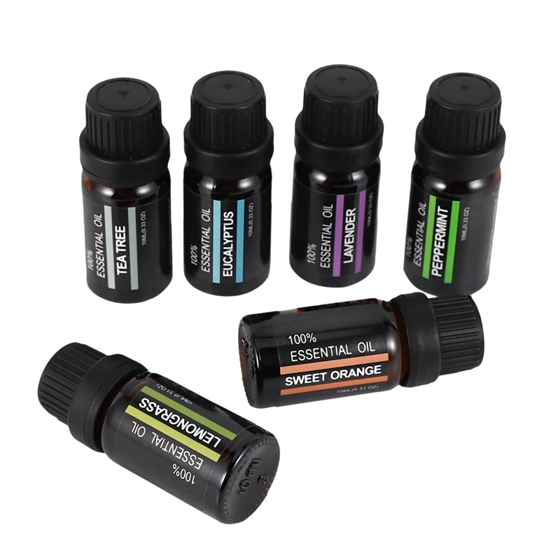 100% чистый натуральный ароматерапия Масла комплект 10 мл для увлажнителя