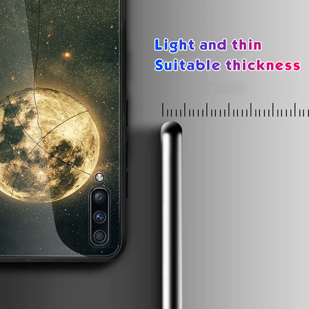 Чехол из закаленного стекла для телефона samsung A10 A20 A30 A50 A70 Galaxy A7 2018 S10 S9 S8 J4 J6 плюс S10E