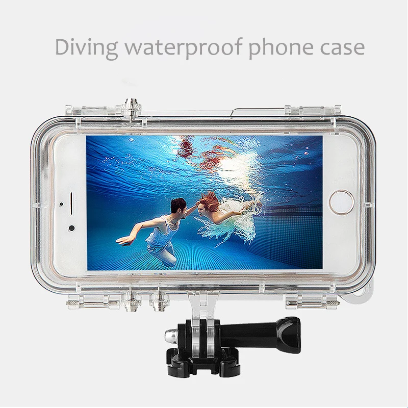 Дайвинг Водонепроницаемый чехол для телефона с Gopro Крепление Адаптер для iPhone 6 6s plus 5 противоударный чехол для телефона для gopro спортивные аксессуары
