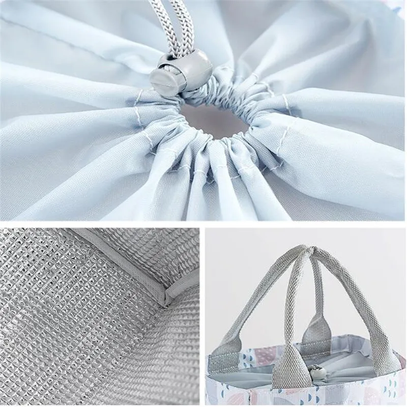 

Portable Lunch Bag New Thermal Insulated Lunch Box Tote Cooler Bag Bento Pouch Lunch Container School Food Storage Bags Unisex