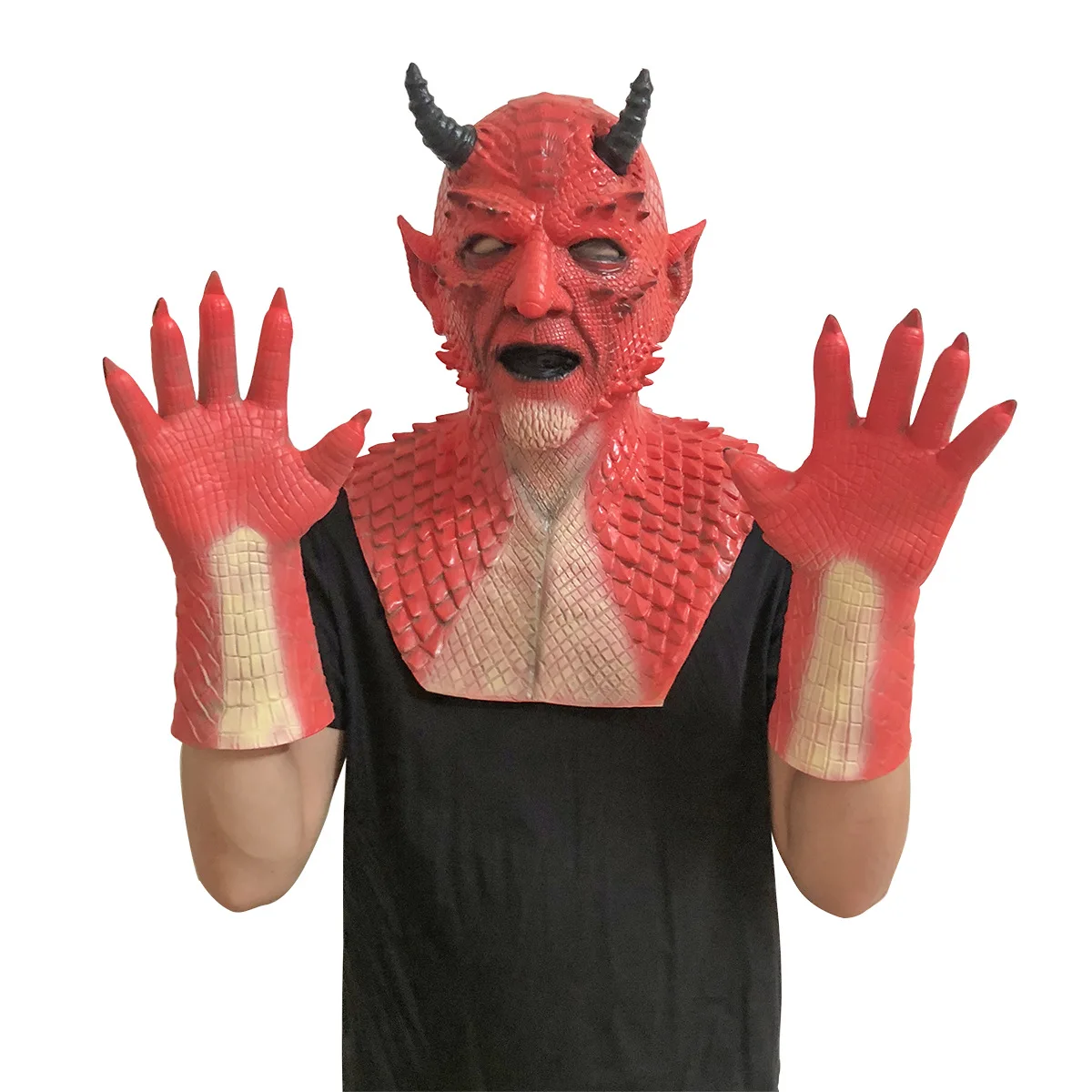 

New Halloween Belial The Demon Mask Devil Latex Cosplay Costume Props Masks