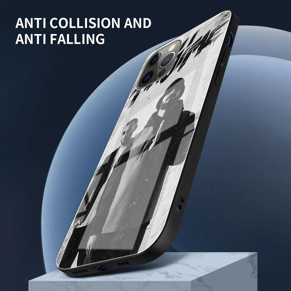 Стеклянный чехол для телефона Apple iPhone 11 7 12 Pro 13 Mini XR X 8 6 6S Plus XS Max SE закаленный Funda Hajime