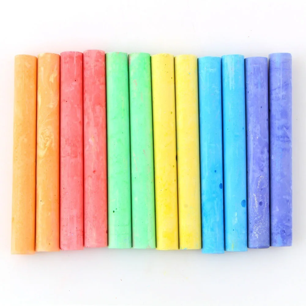 Меловые палочки без пыли в коробке 12 шт. Детская школьная художественная доска для игровых площадок паб