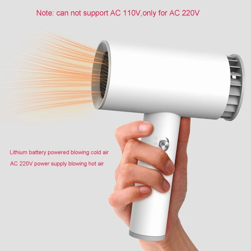 

Universal AC 220V USB Rechargeable Hot and Cold Wind Hair Dryer Travel Blow Dryer for Art Painting Home Outdoor and more