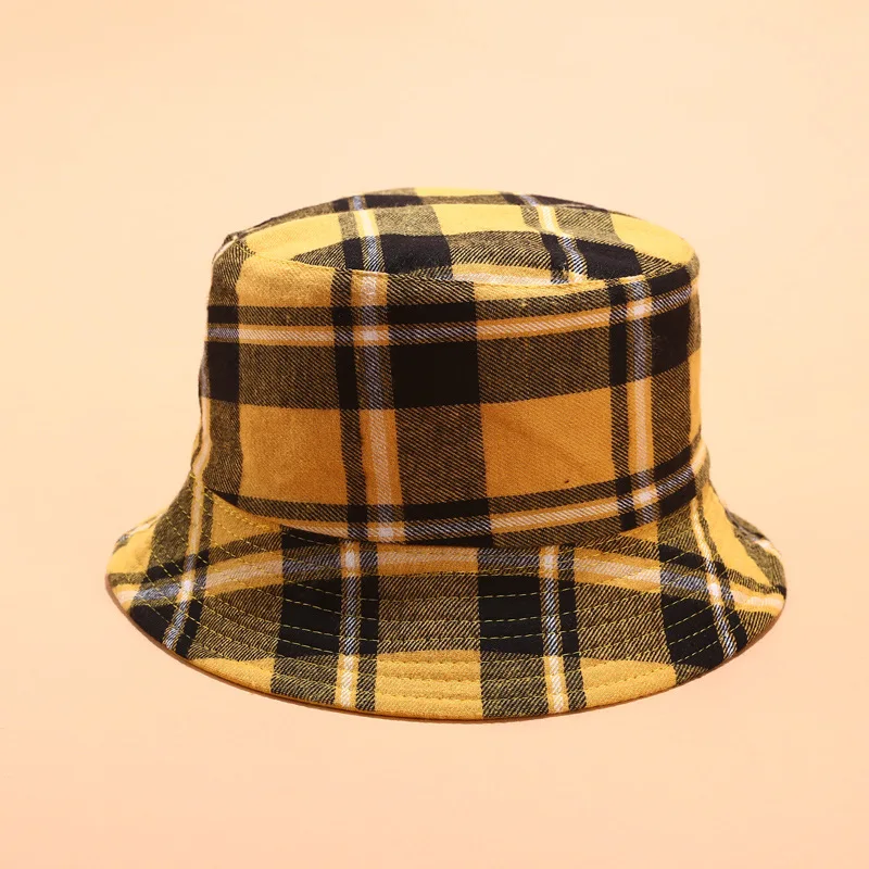 

Leopard Bucket Hats For Women Men Plaid Cap