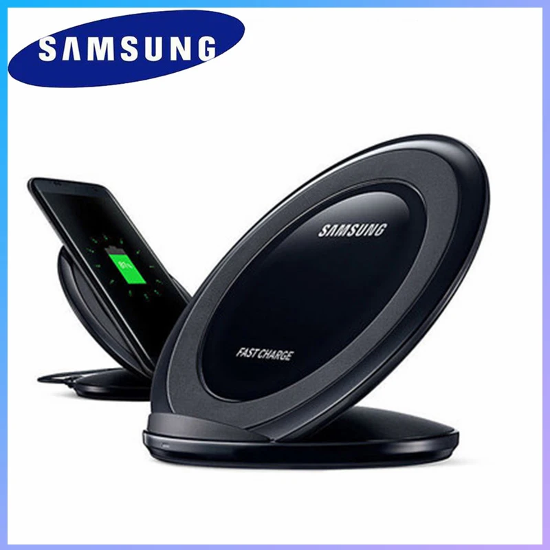 

Original 15W Qi Samsung Wireless Charger Fast Charge Stand for Galaxy S10 S7 edge S6 S8 S9 plus Note 8 9 iPhone 11 XR XS