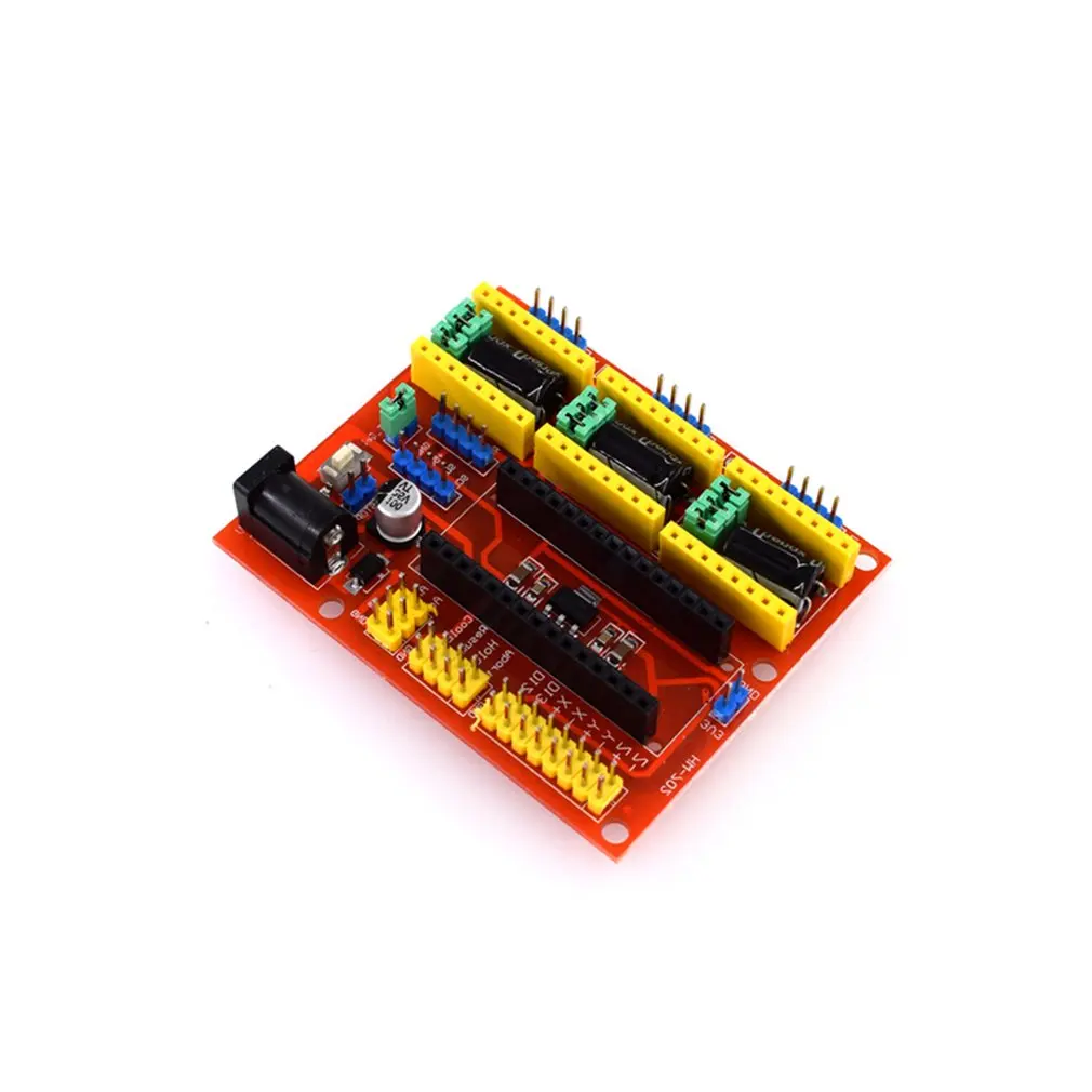 CNC Щит V4 гравировальный станок шаговый двигатель драйвер для 3D-принтера Arduino NANO Портативный размер электронный компонент