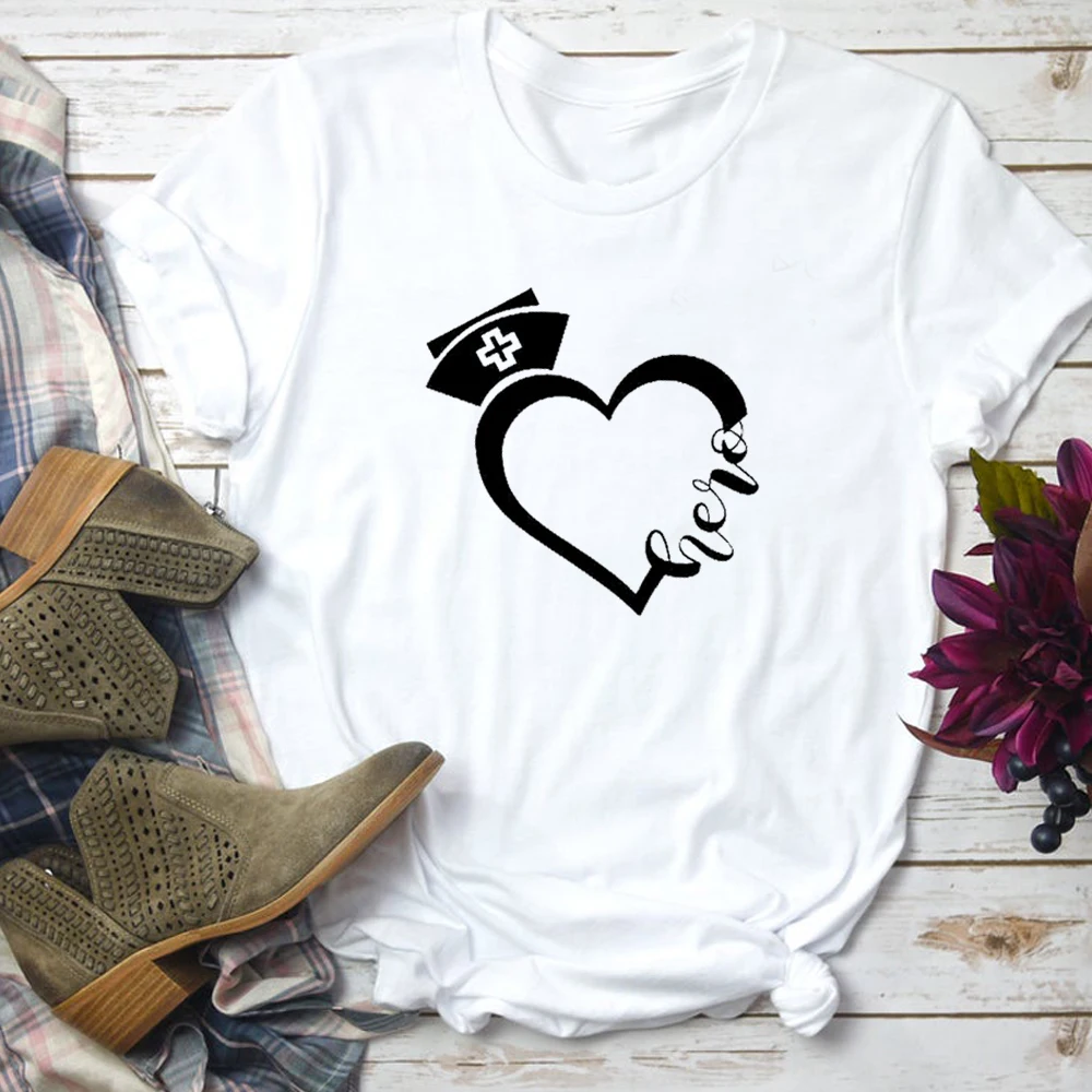 

Love Heart Hero Graphic Tees Women Summer Short Sleeve Quarantined Tshirt Cotton Causal Lady Tops Harajuku T Shirt Dropshipping