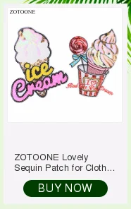ZOTOONE Золотой сахарный череп блестки Большие Патчи для одежды DIY Панк Цветок пришить на вышивку патчи для куртки Аппликация значок