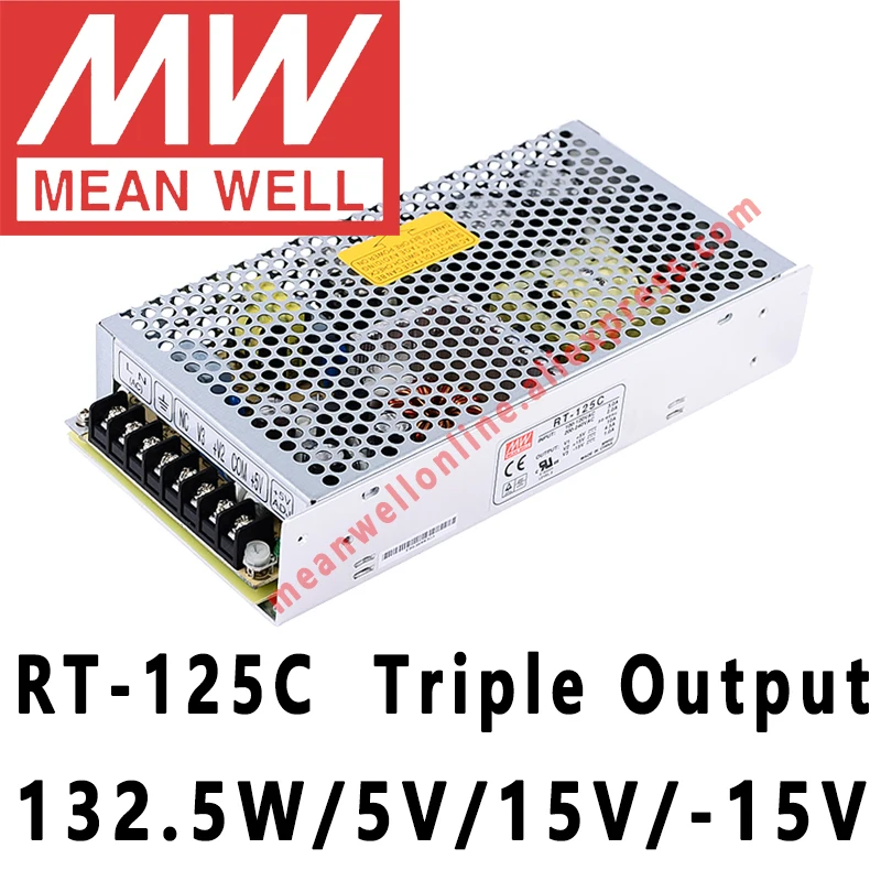 Mean Well RT-125 серия AC/DC 125 Вт тройной выход импульсный источник питания meanwell