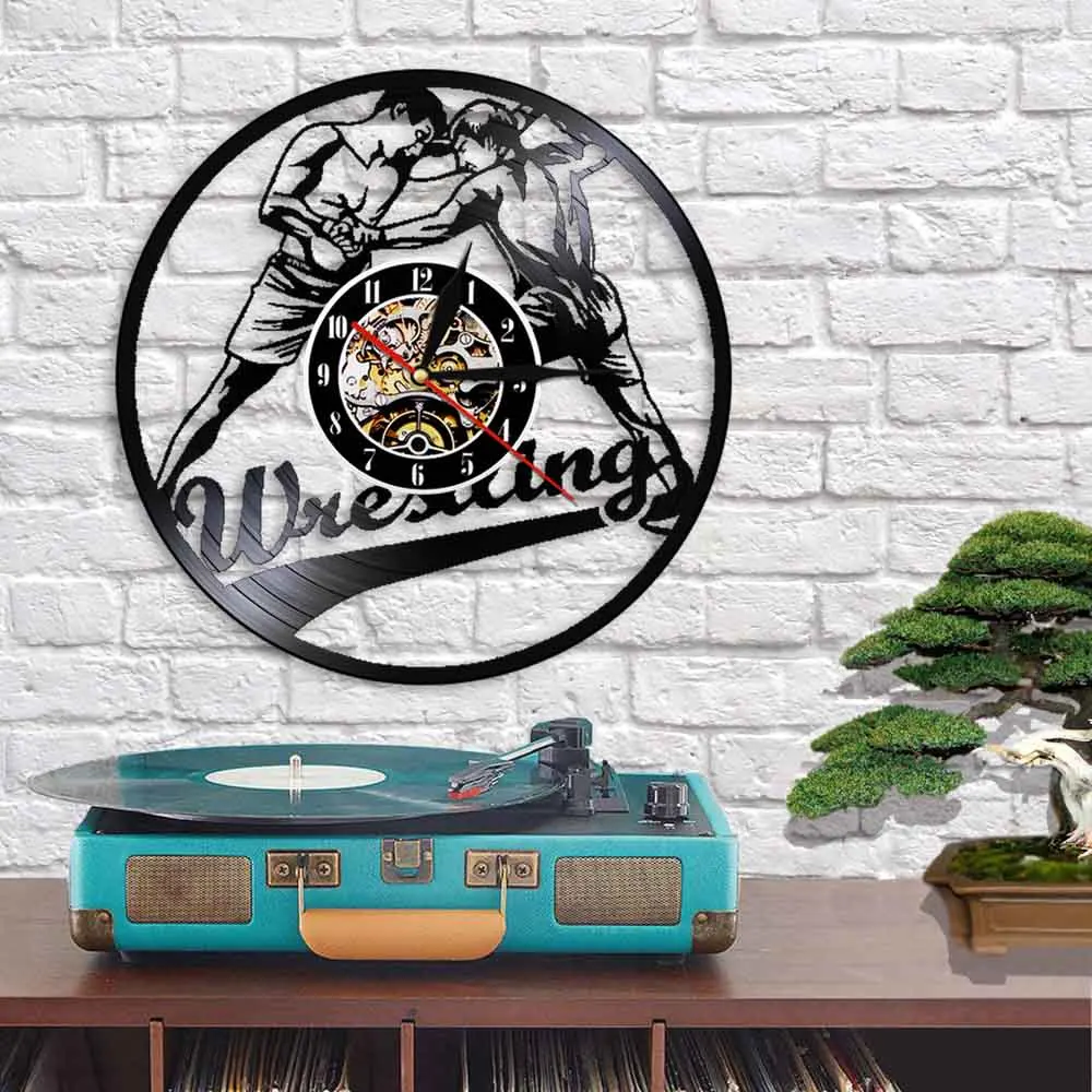 Винтажные настенные 3d-часы с виниловой пластиной современный дизайн боевые