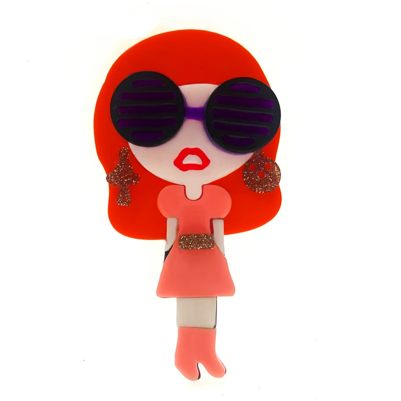 Женская акриловая брошь Farlena в виде птицы из ацетата аксессуар для одежды|Броши| |