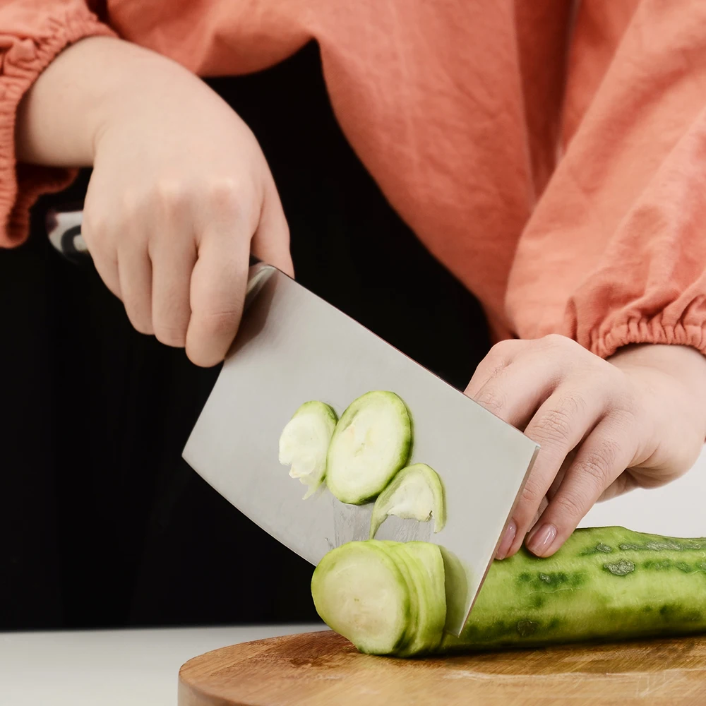 SOWOLL 4CR14 Нержавеющая сталь сербский Кухня Ножи 7 дюймов Тесак разделочные мясника