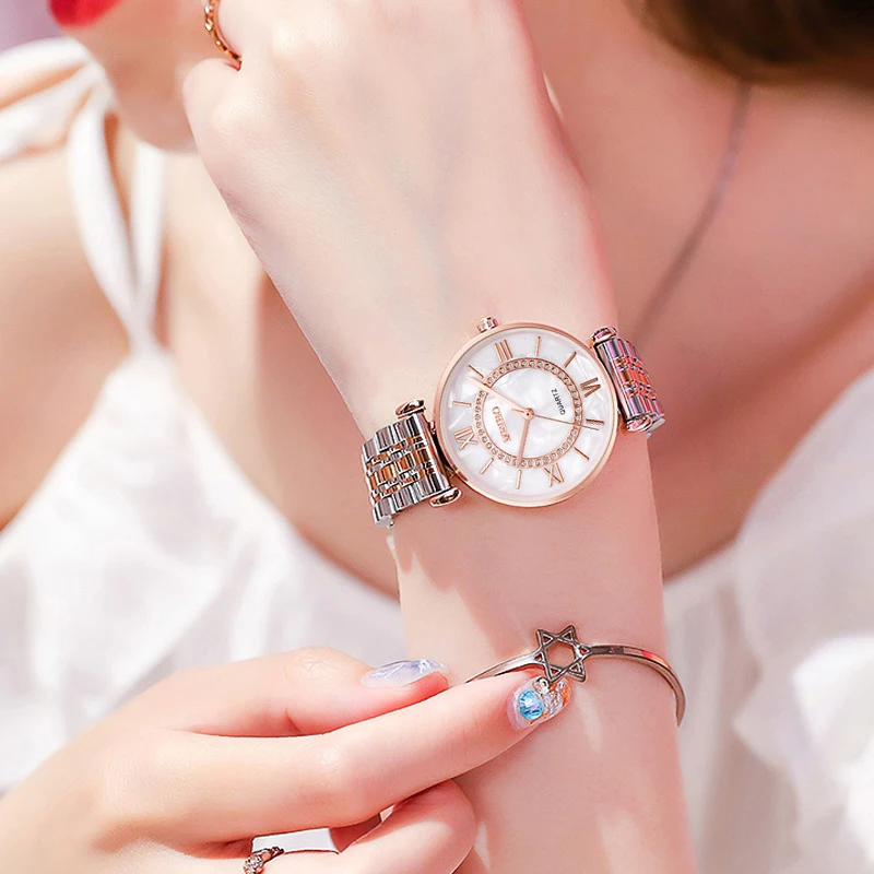 Часы ведущей марки роскошные серебряные из нержавеющей стали брендовые