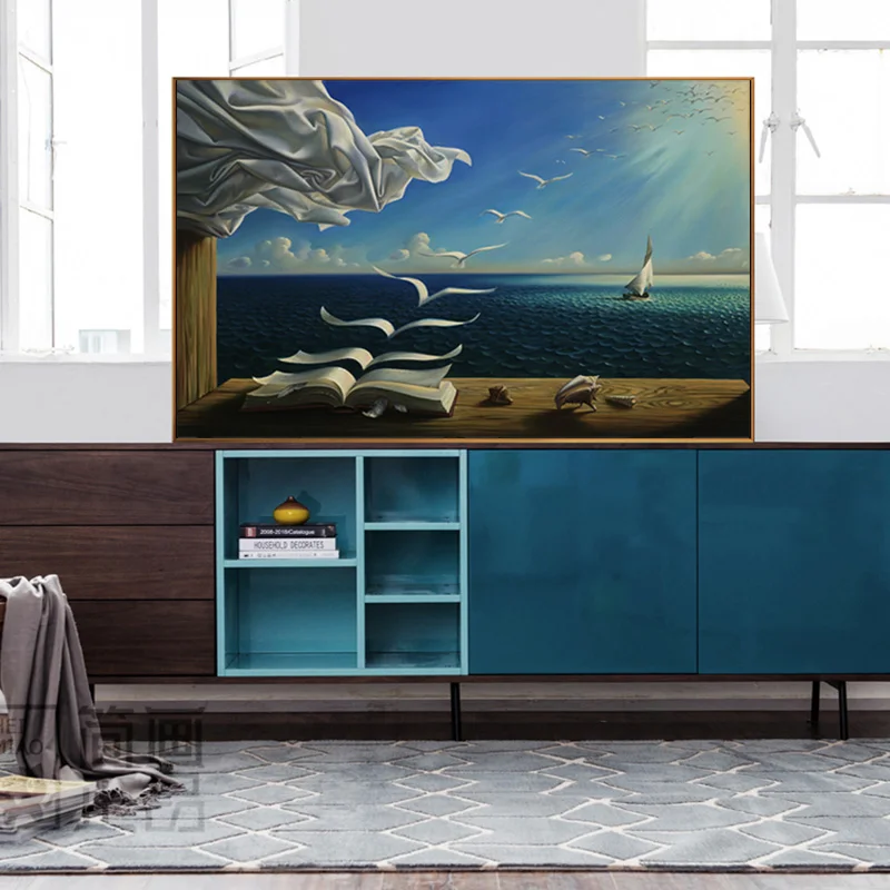 RELIABLI ART Salvador Dali Sea Waves Картина на холсте настенная художественная картина для гостиной Современное украшение домашний декор