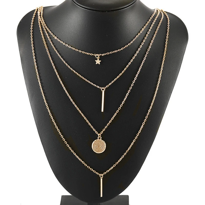 Женские богемные нержавеющие ожерелья из сплава изысканные оригинальные