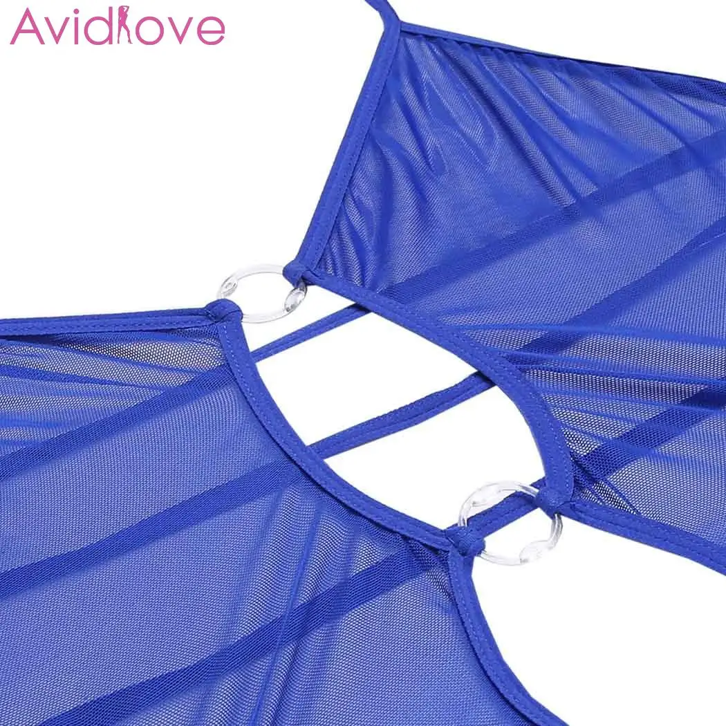 Комплект сексуального женского белья Avidlove размера плюс с g стринги эротическая