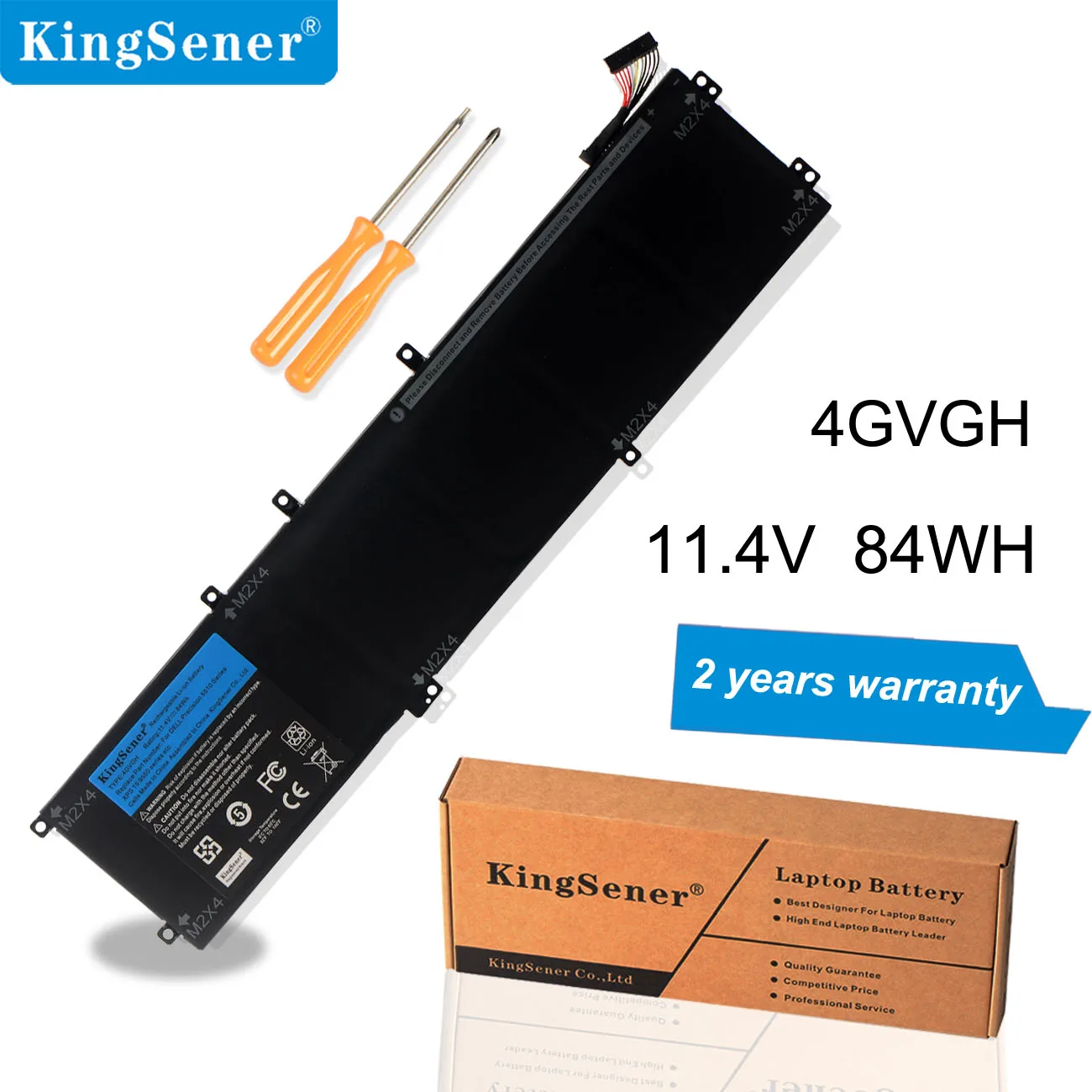 KingSener 4GVGH ноутбука Батарея для DELL Precision 5510 XPS 15 9550 серии 1P6KD T453X 11,4 V 84WH