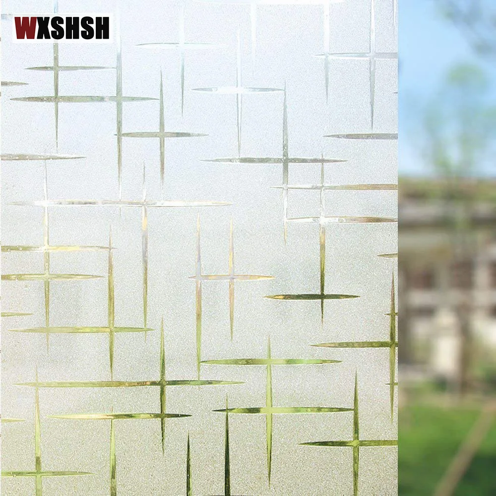 3d пленка для окон матовая стеклянная украшения дома статическая без клея Прямая