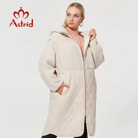 astrid 2021 winter jacket hooded long plus size parkas womens winter jackets faux fur tops fashion stitching coat women am 7542