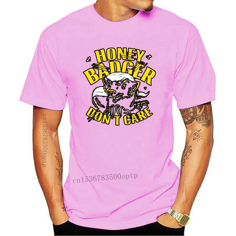 

New 2021 Honey Badger Don't Care Men's Black T-Shirt Size S-3XL Mens T Shirts Fashion 2018 Shirts Summer Short Sleeve Novelty