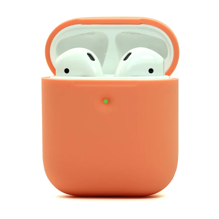 Силиконовый чехол для наушников Airpods защитный беспроводных 2 брелки | Украшения и