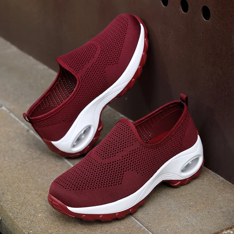 Летняя женская спортивная обувь 2022 дышащие женские кроссовки на платформе с